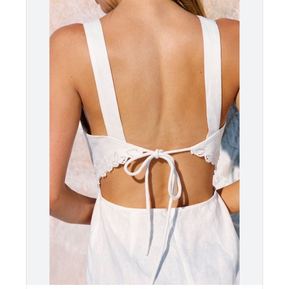 🌴 New SIR the Label Alena Broderie Anglaise Linen Maxi Dress | US Size 6 🌴 - Picture 8 of 14